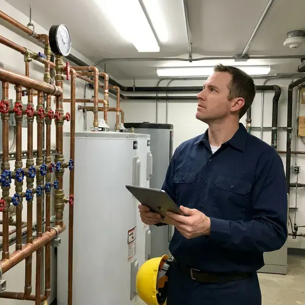 FKM Plumbing technician providing commercial plumbing in Los Angeles, CA