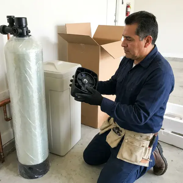 Local water softener replacement by FKM Plumbing, Riverside, CA